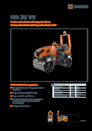 Тандемни вибрационни валяци Hamm HD 35 VV