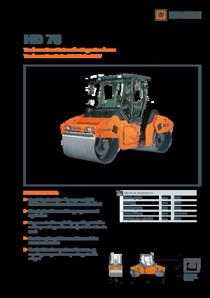 Тандемни вибрационни валяци Hamm HD 70