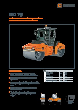 Тандемни вибрационни валяци Hamm HD 75