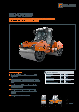 Тандемни вибрационни валяци Hamm HD O138V