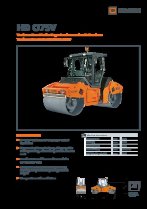 Тандемни вибрационни валяци Hamm HD O75V