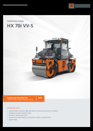 Тандемни вибрационни валяци Hamm HX 70i VV-S