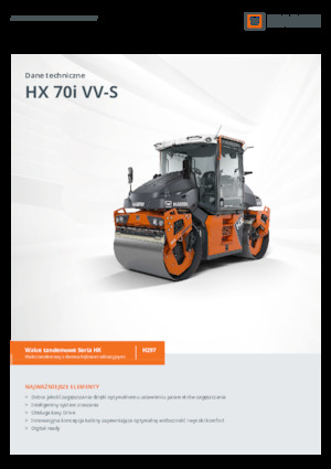 Тандемни вибрационни валяци Hamm HX 70i VV-S
