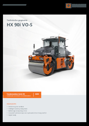 Тандемни вибрационни валяци Hamm HX 90i VO-S