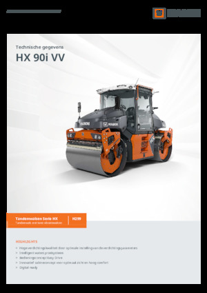 Тандемни вибрационни валяци Hamm HX 90i VV