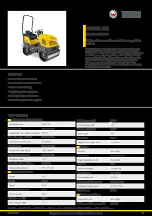 Тандемни вибрационни валяци Wacker Neuson RD12L-90