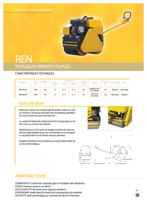 Тандемни вибрационни валяци Enar REN 550 GH