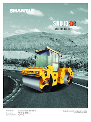 Тандемни вибрационни валяци Shantui SRD13-C6