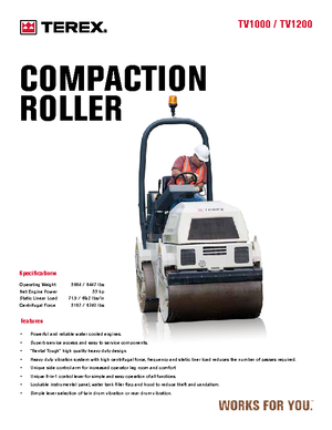 Тандемни вибрационни валяци Terex TV 1200