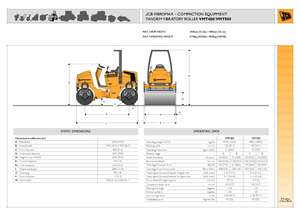 Тандемни вибрационни валяци JCB-Vibromax VMT 500
