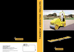 Тандемни вибрационни валяци Lebrero VTA 202-100