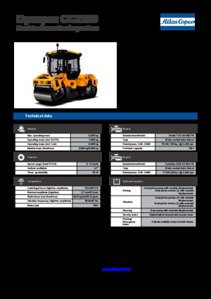 Тандемни вибрационни валяци Dynapac CC 2200