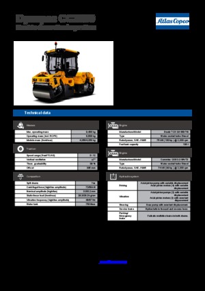 Тандемни вибрационни валяци Dynapac CC 2300