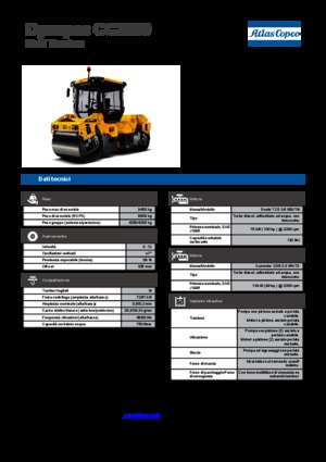 Тандемни вибрационни валяци Dynapac CC 2300