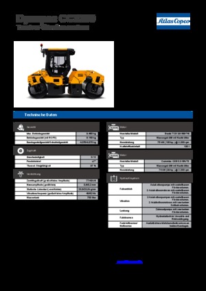 Тандемни вибрационни валяци Dynapac CC 3200