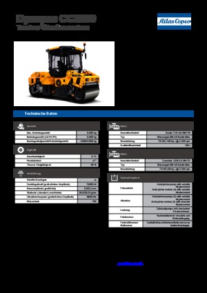Тандемни вибрационни валяци Dynapac CC 3300
