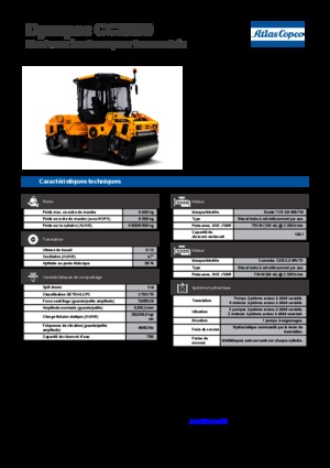 Тандемни вибрационни валяци Dynapac CC 3300