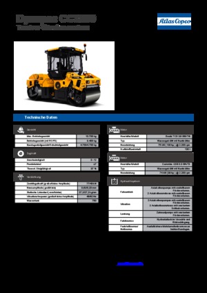 Тандемни вибрационни валяци Dynapac CC 3800