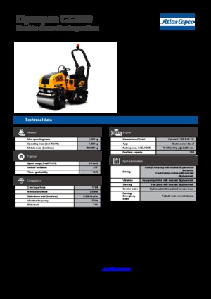 Тандемни вибрационни валяци Dynapac CC 900