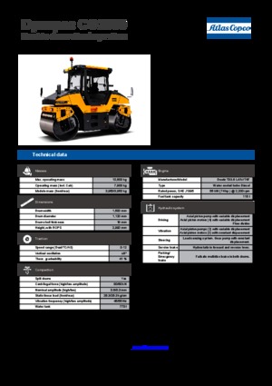 Тандемни вибрационни валяци Dynapac CG 2300
