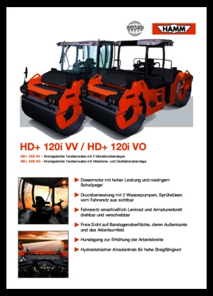 Тандемни вибрационни валяци Hamm HD+ 120 VV
