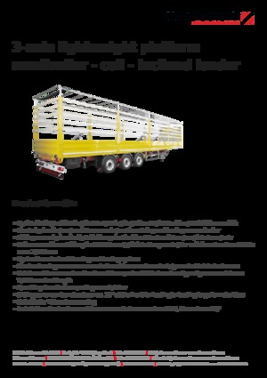 Полуремаркета с брезентова платформа Schwarzmüller 3-axle lightweight platform semitrailer - coil - inclined loader
