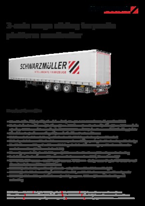 Полуремаркета с брезентова платформа Schwarzmüller 3-axle mega sliding tarpaulin platform semitrailer