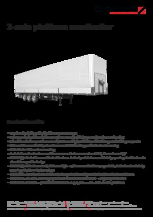 Полуремаркета с брезентова платформа Schwarzmüller 3-axle platform semitrailer for construction steel mats - transport