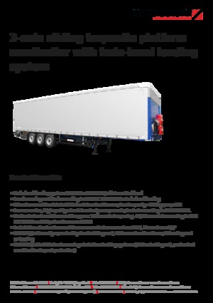 Полуремаркета с брезентова платформа Schwarzmüller 3-axle sliding tarpaulin platform semitrailer - combined transport