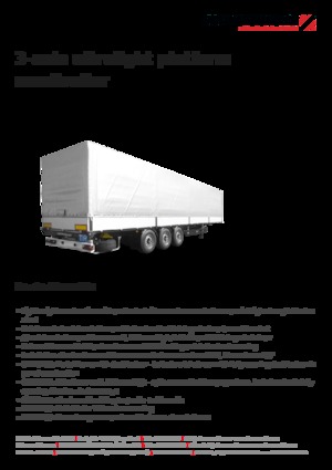 Полуремаркета с брезентова платформа Schwarzmüller 3-axle ultralight platform semitrailer - coil