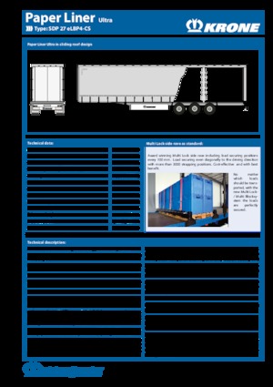 Полуремаркета с брезентова платформа Krone SDP 27 eLUBP-CS