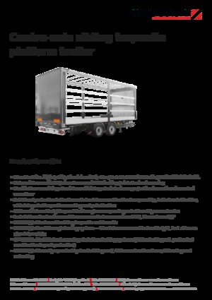 Ремаркета с брезентова платформа Schwarzmüller Centre-axle sliding tarpaulin platform trailer