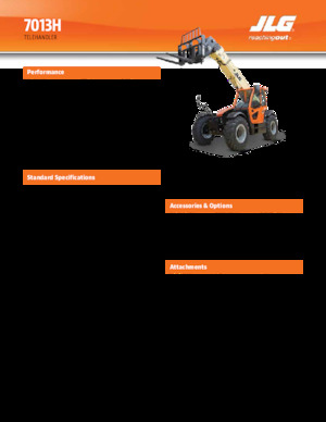 Телескопични манипулатори на материали JLG 7013H