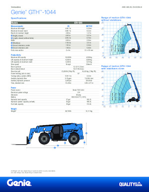 Телескопични манипулатори на материали Genie GTH-1044