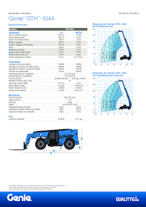 Телескопични манипулатори на материали Genie GTH-1044