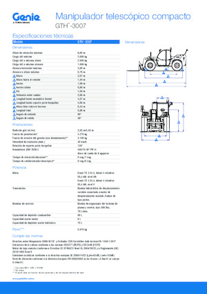Телескопични манипулатори на материали Genie GTH-3007