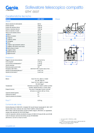 Телескопични манипулатори на материали Genie GTH-3007