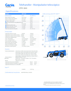 Телескопични манипулатори на материали Genie GTH-844 