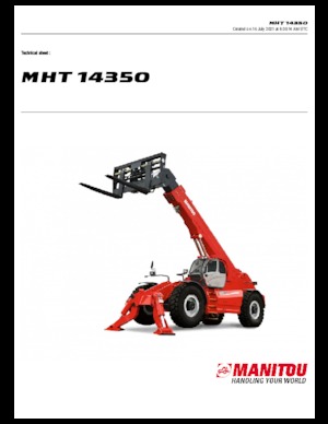 Телескопични манипулатори на материали Manitou MHT 14350