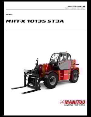 Телескопични манипулатори на материали Manitou MHT-X 10135 ST3A
