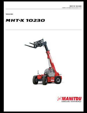 Телескопични манипулатори на материали Manitou MHT-X 10230
