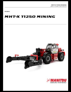 Телескопични манипулатори на материали Manitou MHT-X 11250 Mining