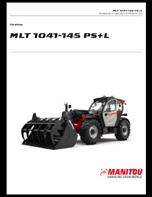 Телескопични манипулатори на материали Manitou MLT 1041-145 PS+L