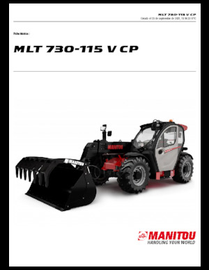 Телескопични манипулатори на материали Manitou MLT 730-115 V CP