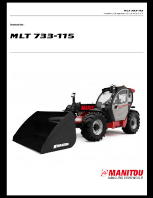 Телескопични манипулатори на материали Manitou MLT 733-115