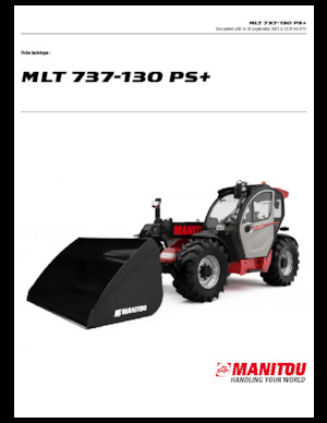 Телескопични манипулатори на материали Manitou MLT 737-130 PS