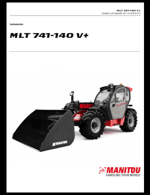 Телескопични манипулатори на материали Manitou MLT 741-140 V+