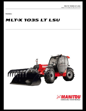 Телескопични манипулатори на материали Manitou MLT-X 1035 LT LSU