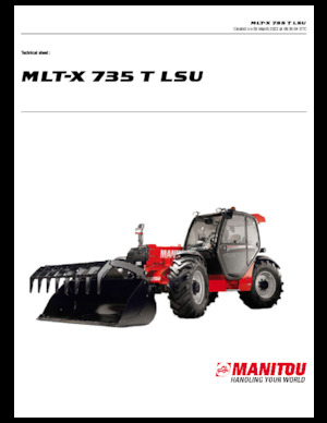 Телескопични манипулатори на материали Manitou MLT-X 735 T LSU