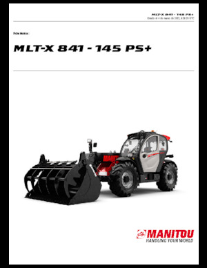 Телескопични манипулатори на материали Manitou MLT-X 841 - 145 PS+